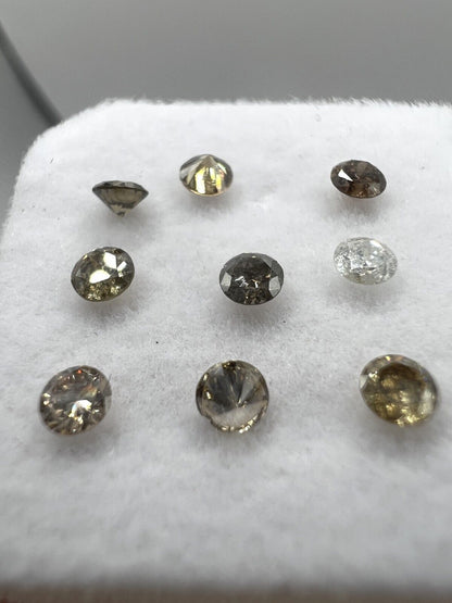 Loser Diamant Mit 0,085 Carat Schöne Fancy Champagne Farbenene Diamanten 
