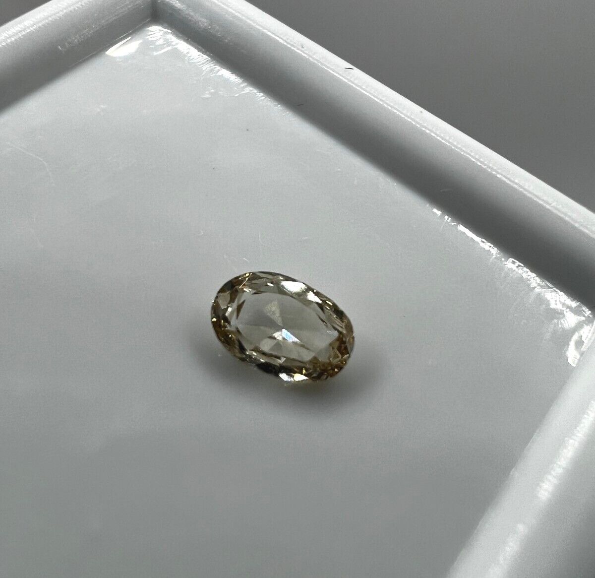 Loser Diamant Mit 0,17Carat Schöner Fancy Champagne Farbener Diamant 