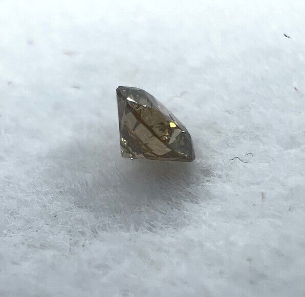 Loser Diamant Mit 0,15 Carat Schöner Fancy Champagne Farbener Diamant 