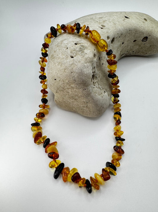 Bernstein Babykette  Cognac-Mix