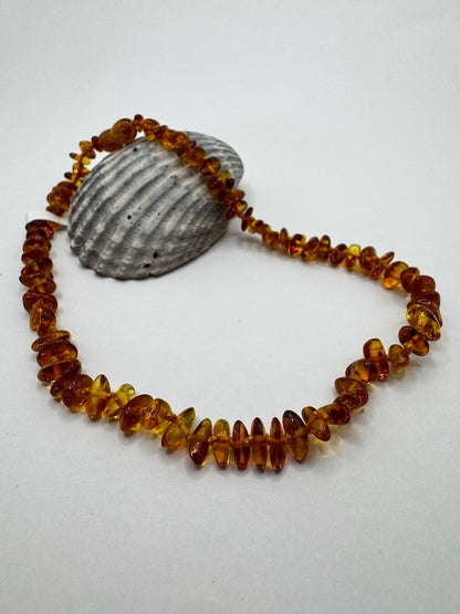 Bernstein Kette Congac Farbe