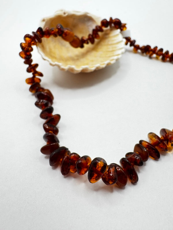 Bernstein Kette Congac Farbe
