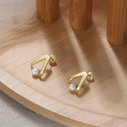 Ohrring mit Süßwasser Perle