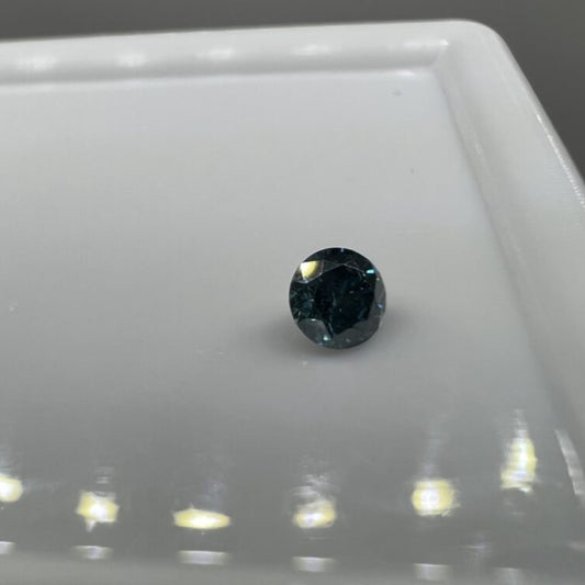 Fancy Diamant 0,095 Carat I Color blue Einzelstück