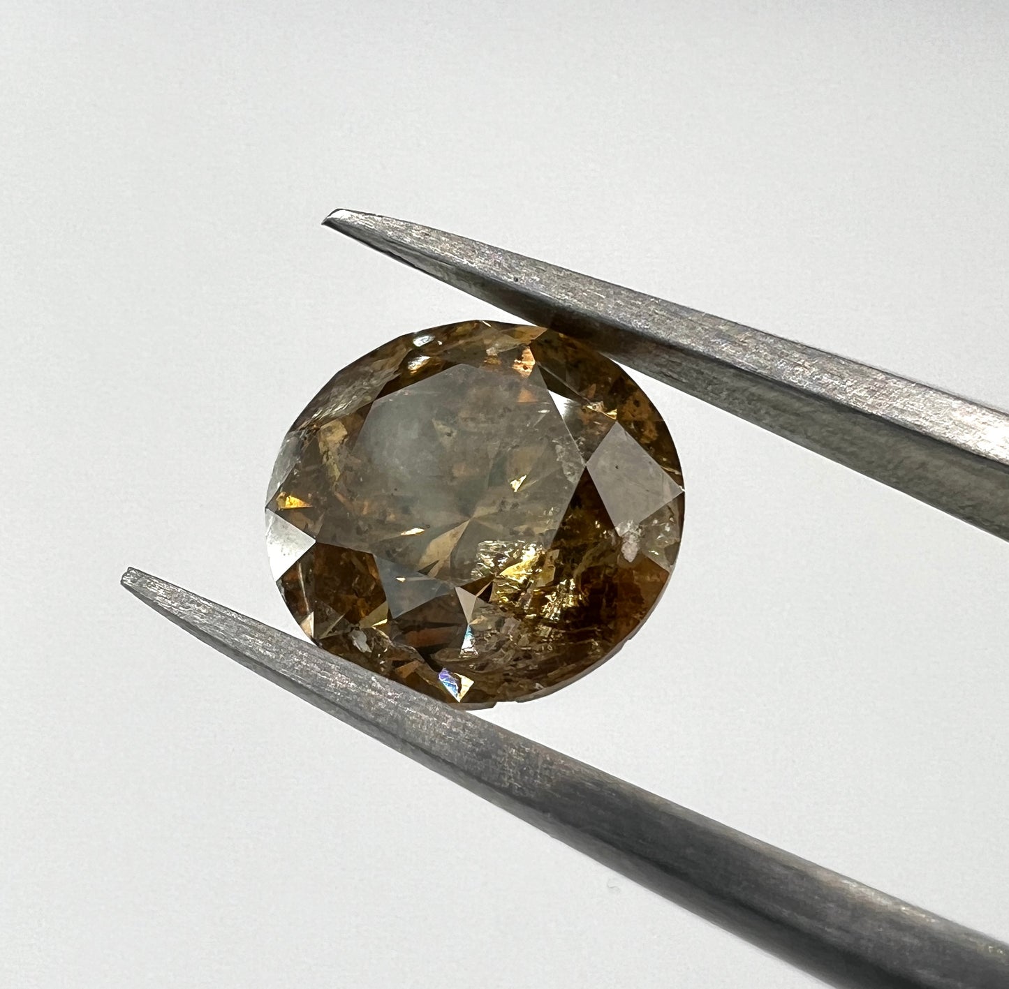1.515 Carat Diamant Braun Salt & Pepper
