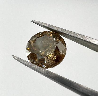 1.515 Carat Diamant Braun Salt & Pepper