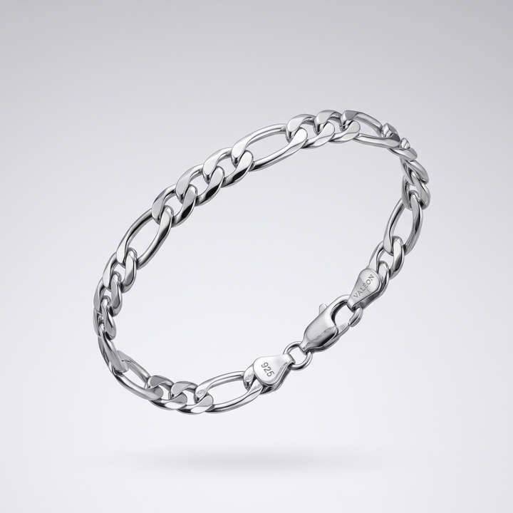 Valéon Linea Figaroarmband - Recyceltes 925er Silber