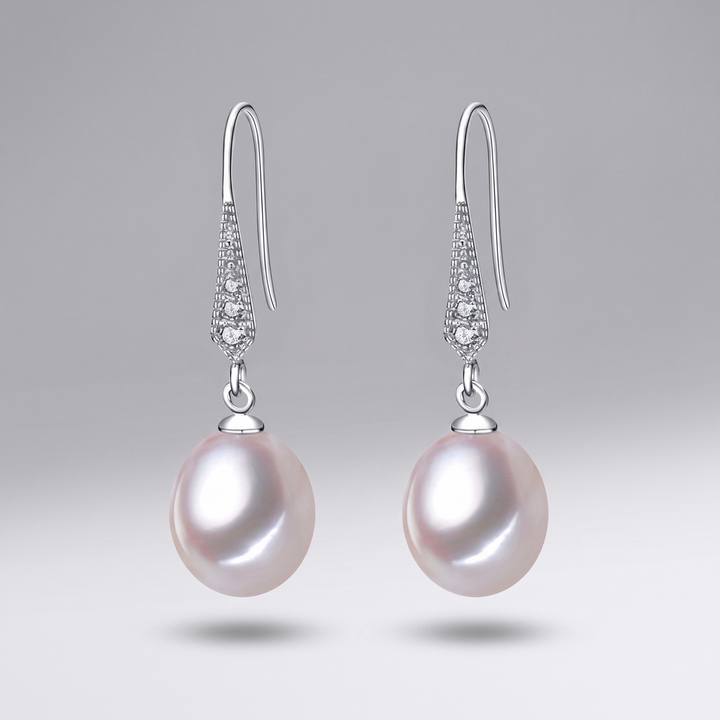 Classic Silber Ohrringe mit Perle