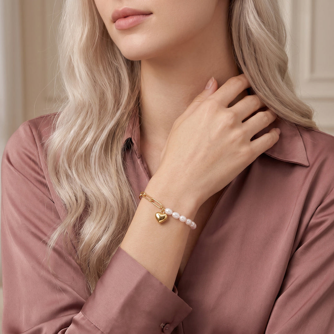 Armband mit Süßwasser Perlen
