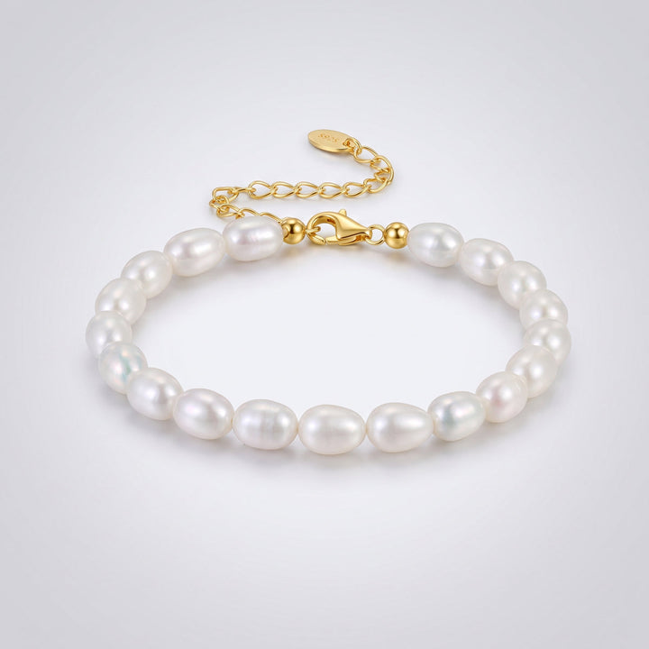 Maréa Pure oval Armband mit Süßwasser Perlen